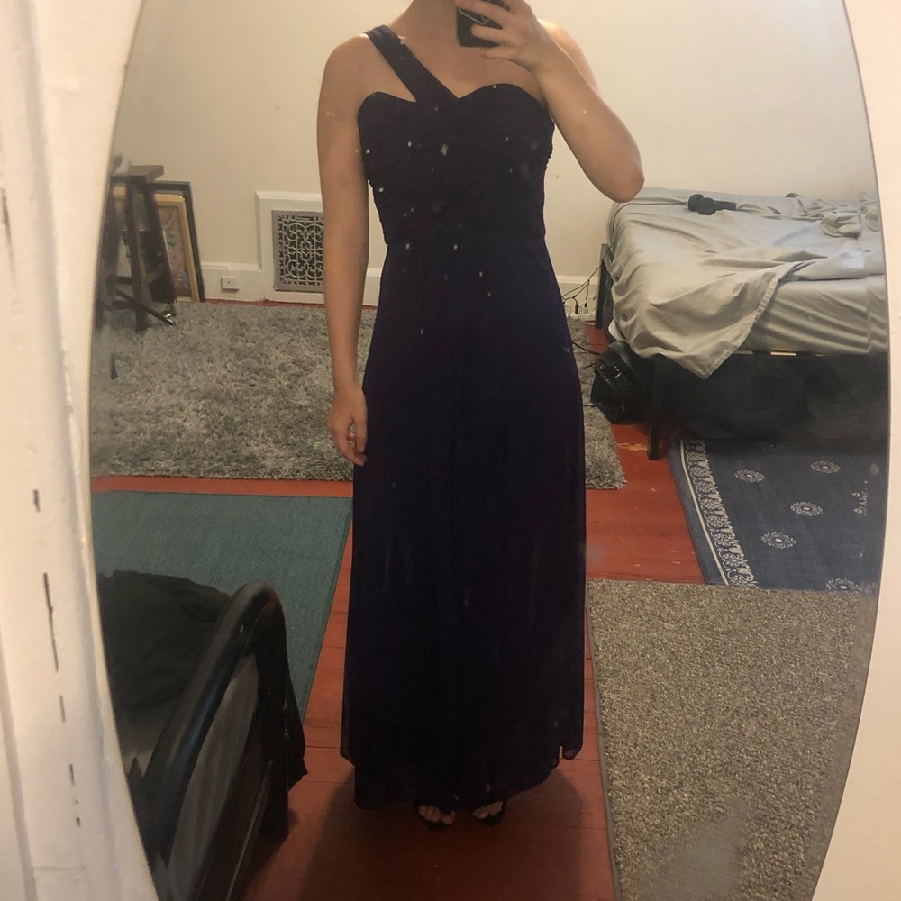 Blonde Nites Purple Gown